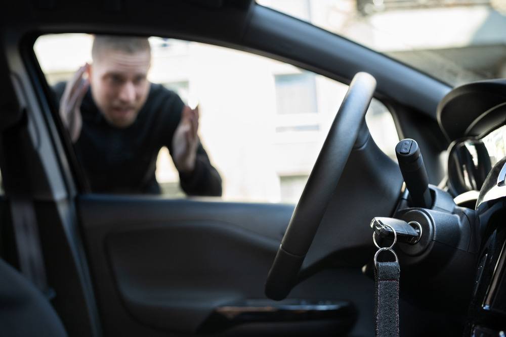 Car keys locked inside a vehicle